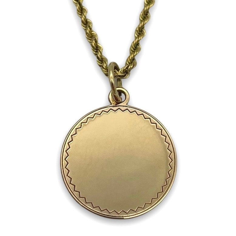 Vintage 14k gold disc charms store